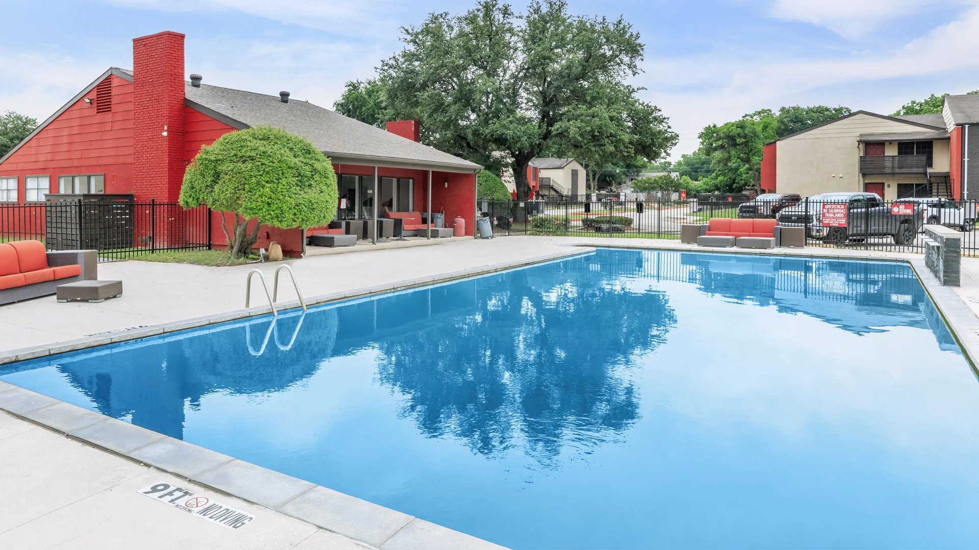 The pool at The Palace